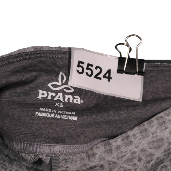 Prana Leggings Womens Size XS Gray Ruched Ankles Back of Waist Hidden Pocket - Picture 7 of 7
